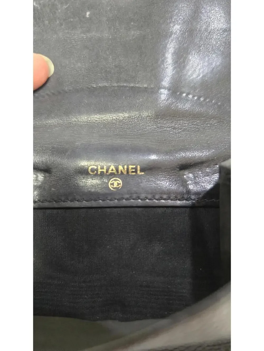 Chanel Classic Black Caviar Wallet with COA